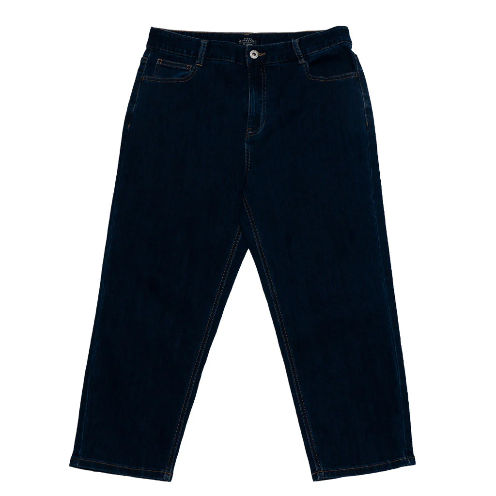 GIORDANO Women's High Waist Regular Tapered Fit Cropped Denim Pants (05424038)-03 Med Blue - Image 10